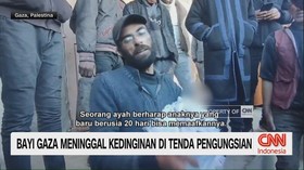 VIDEO: Bayi Gaza Meninggal Kedinginan di Tenda Pengungsian