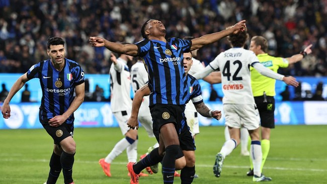 Inter melangkah ke final Piala Super Italia 2024 usai kalahkan Atalanta lewat dua tendangan gol Denzel Dumfries.