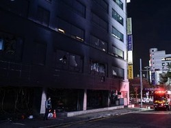 Gedung 8 Lantai di Korsel Terbakar, 300 Orang Dievakuasi