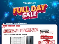 Kulkas Side by Side 472L di Transmart Full Day Sale Diskon 2,5 Jutaan
