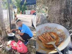 Demi Pengobatan Ayah, Pria Ini Rela Masak di Halaman Rumah Sakit