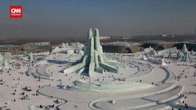VIDEO: Sensasi Istana Es di Festival Es dan Salju Harbin China 2025