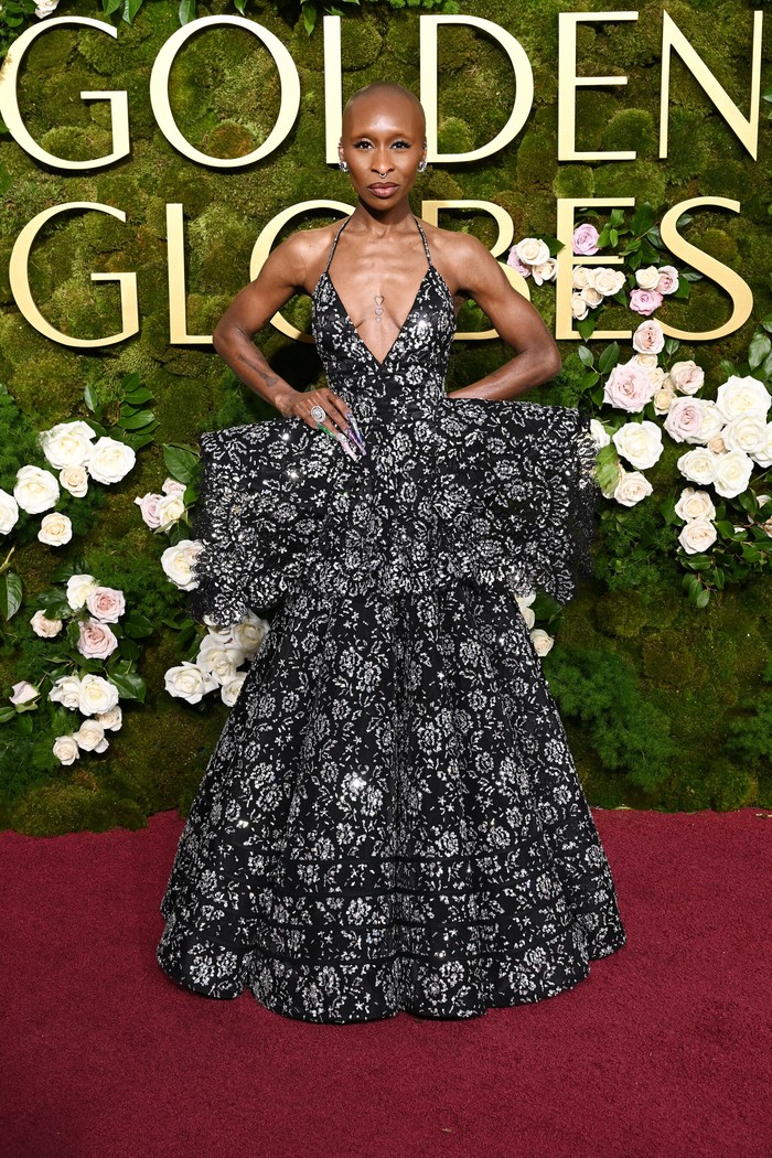 Cynthia Erivo during the 82nd Annual Golden Globes held at The Beverly Hilton on January 05, 2025 in Beverly Hills, California. (Photo by Gilbert Flores/GG2025/Penske Media via Getty Images)