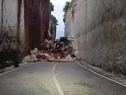 Pengelola Tutup Sementara Objek Wisata Tanah Barak di Bali Akibat Tebing Longsor