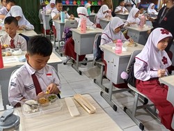 Siswa SD di Palembang Keluhkan Menu Makan Bergizi Gratis, Hanya Tempe-Tahu