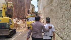 Tebing Estetik di Tanah Barak Bali Longsor, Tidak ada Korban Jiwa