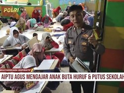 Kiprah Aiptu Agus Riyanto Agar Anak-anak Pemulung Bisa Sekolah