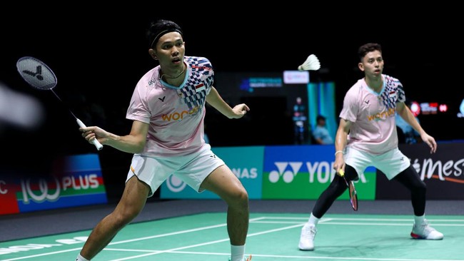 Fajar Alfian/Rian Ardianto melempar pujian terhadap duet muda Denmark, Daniel Lungaard/Mads Vestergaard, di babak pertama Indonesia Masters 2025.