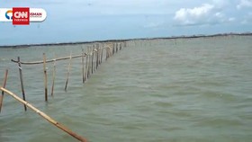 VIDEO: Penampakan Pagar Laut Misterius 30 Km di Tangerang