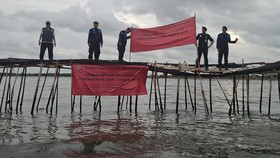 KKP Segel Pagar Laut Misterius 30 Km Tangerang