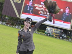 Polwan Ini Viral Usai Unggah Foto Naik Pangkat, Ramai Disebut Mirip Artis Korea