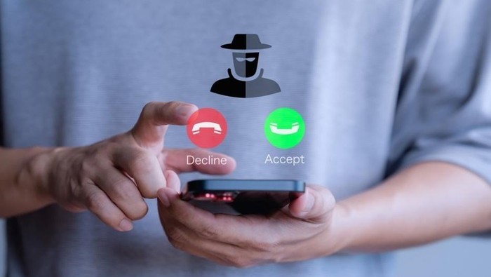 Ilustrasi telepon penipuan
