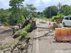 Jembatan Penghubung Menuju Timor Leste di Kupang Nyaris Putus