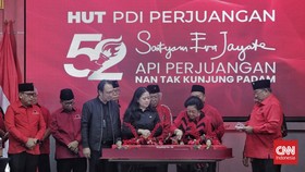 FOTO: Momen Peringatan HUT ke-52 PDIP di Sekolah Partai