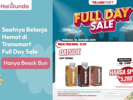 Saatnya Belanja Hemat di Transmart Full Day Sale, Hanya Besok Bun
