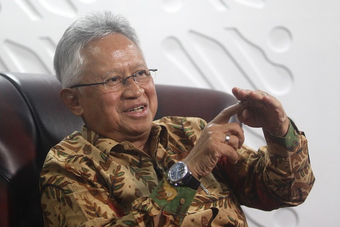 Menteri Pendidikan Tinggi, Sains, dan Teknologi (Mendiktisaintek) Satryo Soemantri Brodjonegoro saat menerima wawancara khusus detikedu di kantor Kemendiktisaintek, Jakarta, Jumat (11/1/2024).