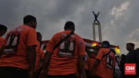 FOTO: Pesta Rakyat Menyambut Kemenangan Pramono Anung-Rano Karno