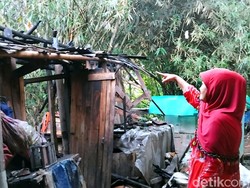 Pilu Nenek Imas, Rumahnya Terbakar di Sukabumi Kini Harus Mengungsi