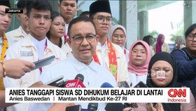 VIDEO: Anies Tanggapi Siswa SD Dihukum Belajar di Lantai
