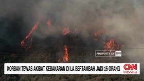 VIDEO: Korban Tewas akibat Kebakaran di LA Bertambah Jadi 16 Orang