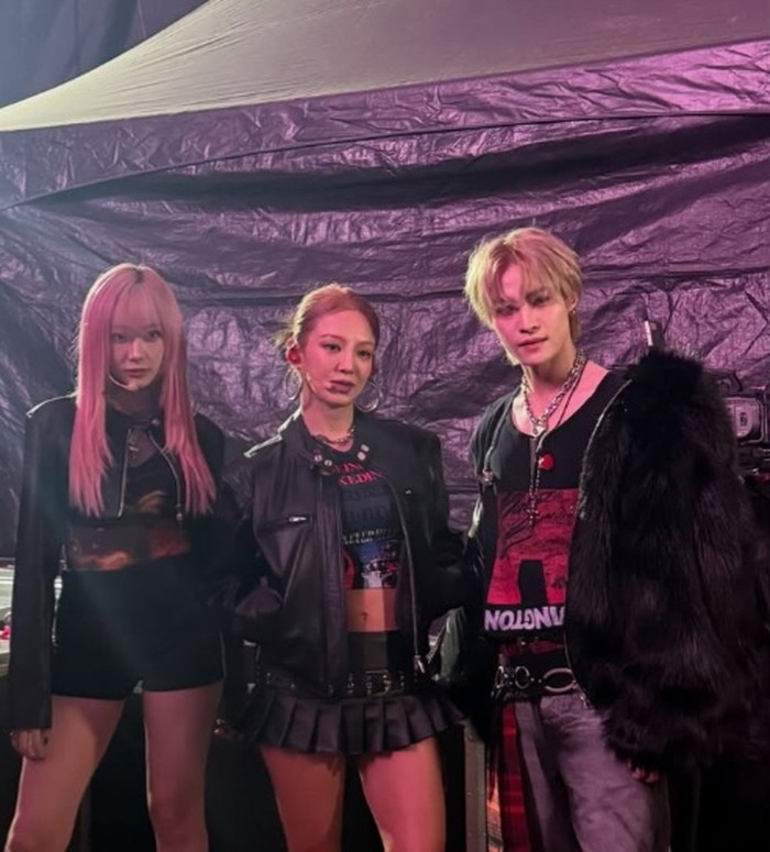 Hyoyeon Girls’ Generation tampil membawakan lagu solonya ‘Retro Rmance’, serta menampilkan panggung special pada lagu ‘Dessert’ bersama Yangyang dan Giselle./ Foto: instagram.com/hyoyeon_X_X