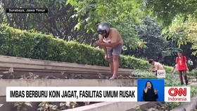 VIDEO: Imbas Berburu Koin Jagat, Fasilitas Umum Rusak