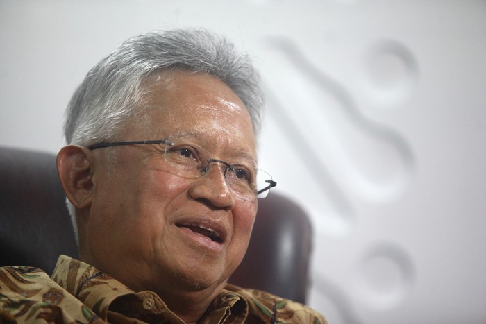 Menteri Pendidikan Tinggi, Sains, dan Teknologi (Mendiktisaintek), Prof. Satryo Soemantri Brodjonegoro saat menerima wawancara khusus detikcom di Kemendiktisaintek, Jakarta Jumat (10/1/2024).