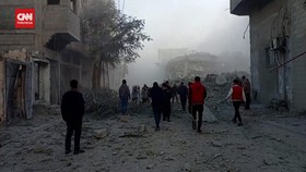 VIDEO: Detik-detik Serangan Israel Hantam Kamp Pengungsi Bureij Gaza