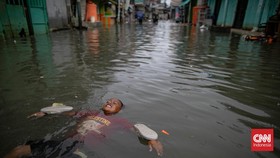 Satu RT di Jakarta Utara Masih Terendam Banjir Rob Selasa Pagi