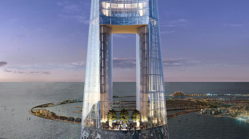 Hotel Tertinggi Dunia Menjulang 377 Meter, Sensasi bak Tidur di Langit