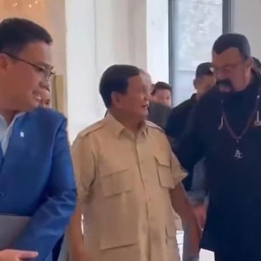 Cerita Prabowo Subianto Bisa Akrab Ngobrol dengan Aktor Hollywood Steven Seagal