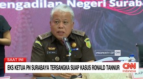 VIDEO: Eks Ketua PN Surabaya Tersangka Suap Kasus Ronald Tannur