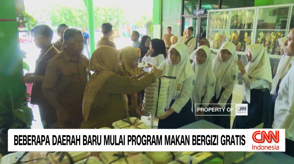 VIDEO: Beberapa Daerah Baru Mulai Program Makan Bergizi Gratis
