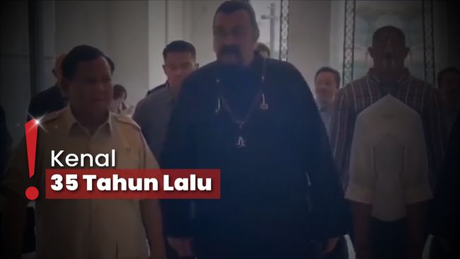 Ketemu di Jakarta, Presiden Prabowo-Steven Seagal Ternyata Teman Lama