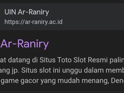 Situs UIN Ar-Raniry Diduga Diretas, Deskripsi Berubah jadi Web Judi Online