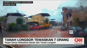 VIDEO: Tanah Longsor di Brasil Tewaskan 7 Orang