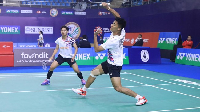 Pasangan ganda campuran Indonesia Dejan Ferdinansyah/Siti Fadia Silva Ramadhanti tersingkir pada babak 16 besar India Open 2025.