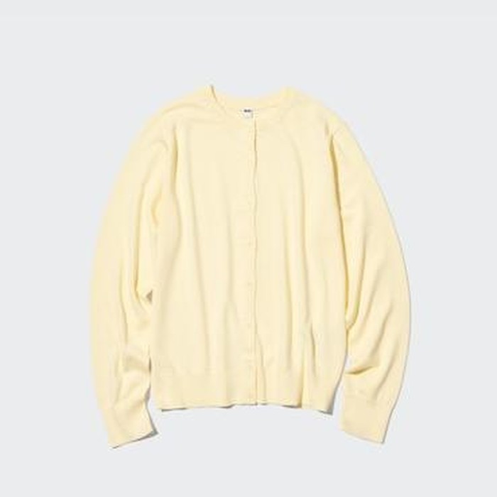 UNIQLO UV Protection Crew Neck Cardigan (Yellow)