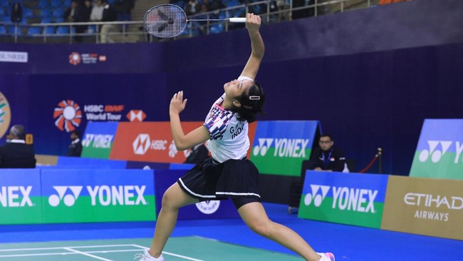 Gregoria Mariska Tunjung kalah dari An Se Young dalam laga semifinal India Open 2025, Sabtu (18/1). Laga berlangsung sengit sejak awal hingga akhir.