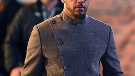 LAS VEGAS, NEVADA - NOVEMBER 23: Lewis Hamilton of Great Britain and Mercedes walks in the Paddock prior to the F1 Grand Prix of Las Vegas at Las Vegas Strip Circuit on November 23, 2024 in Las Vegas, Nevada.   Clive Mason/Getty Images/AFP (Photo by