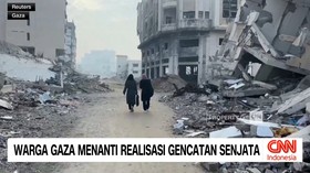 VIDEO: Warga Gaza Menanti Realisasi Gencatan Senjata