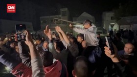 VIDEO: Warga Gaza Rayakan Kesepakatan Gencatan Senjata Israel-Hamas