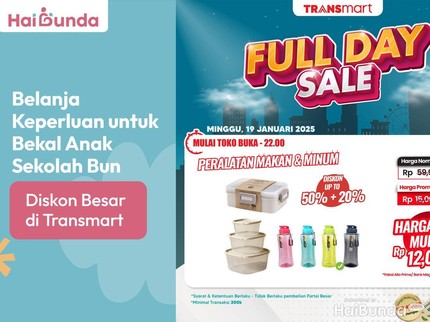 Belanja Keperluan untuk Bekal Anak Sekolah Bun, Diskon Besar di Transmart