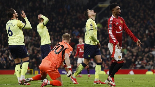 MU berhasil mengalahkan Southampton 3-1 di pekan ke-21 Liga Inggris yang berlangsung di Old Trafford.