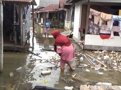 Sungai Musi Meluap, Rumah Warga di Dua Kelurahan Palembang Terendam Banjir