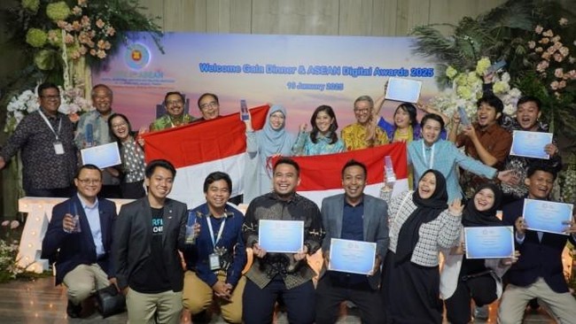 Sejumlah startup digital Indonesia meraih 9 penghargaan dan mendominasi ASEAN Digital Awards 2025, yang digelar di Bangkok, Thailand.