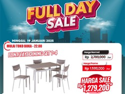 Beli Satu Set Meja Makan di Transmart Full Day Sale Diskon Rp 1,5 Juta