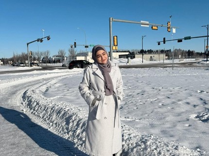 5 Potret Cindy Fatika Sari Curhat Berusaha Jalani Musim Dingin di Kanada, Suhunya Capai Minus 20