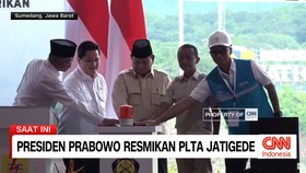 VIDEO: Presiden Prabowo Resmikan PLTA Jatigede
