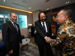 Dasco Bertemu Surya Paloh di DPR, Bahas 100 Hari Kinerja Prabowo-Gibran